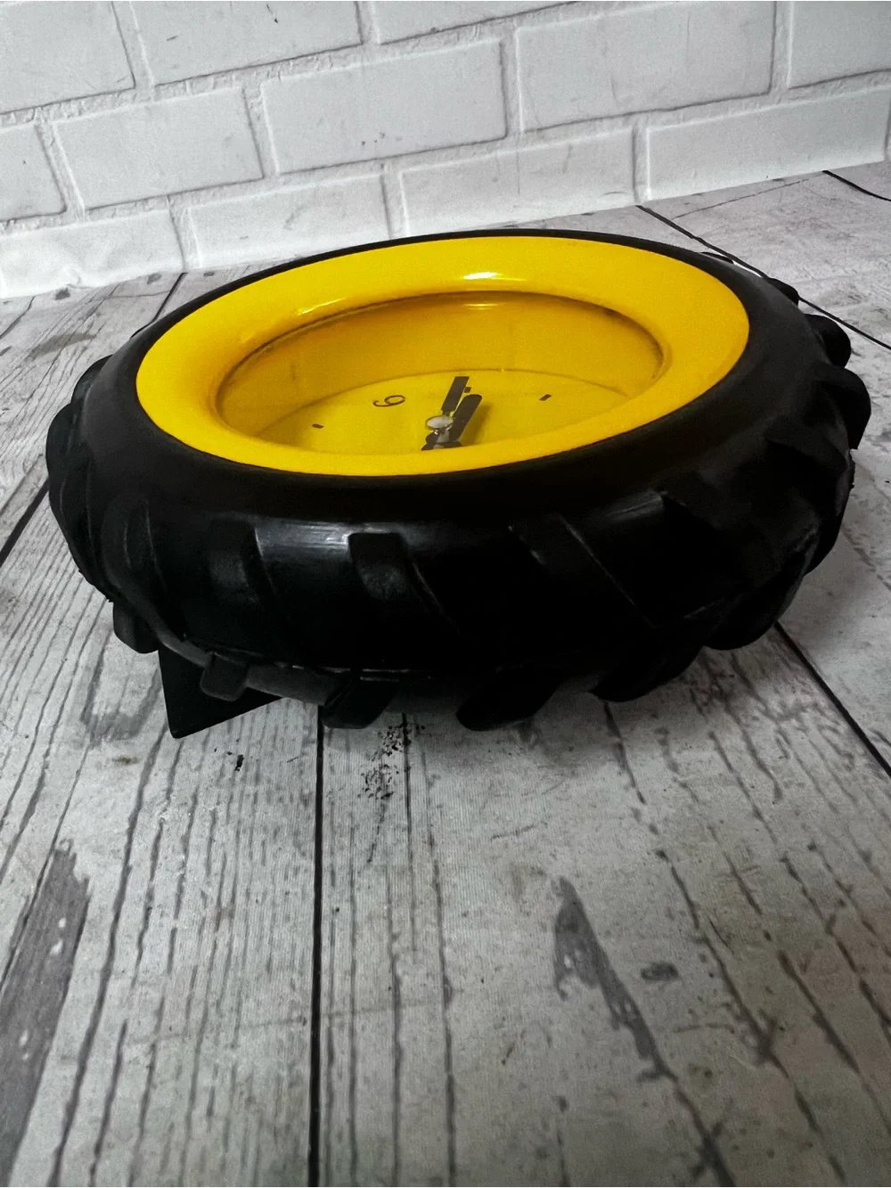 John Deere Tire Desk Or Wall Clock WORKS